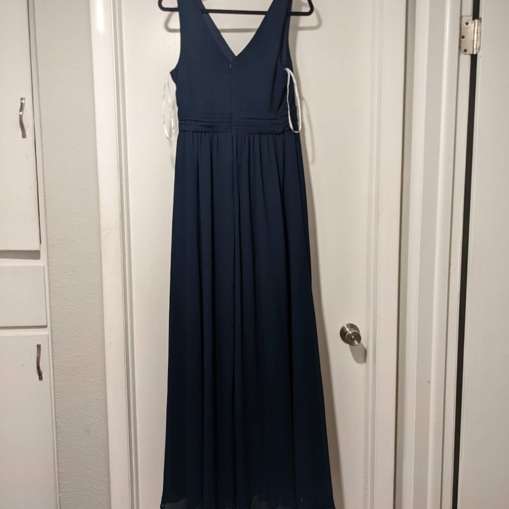 Lulu's Thoughts of Hue Navy Blue  XL Dress